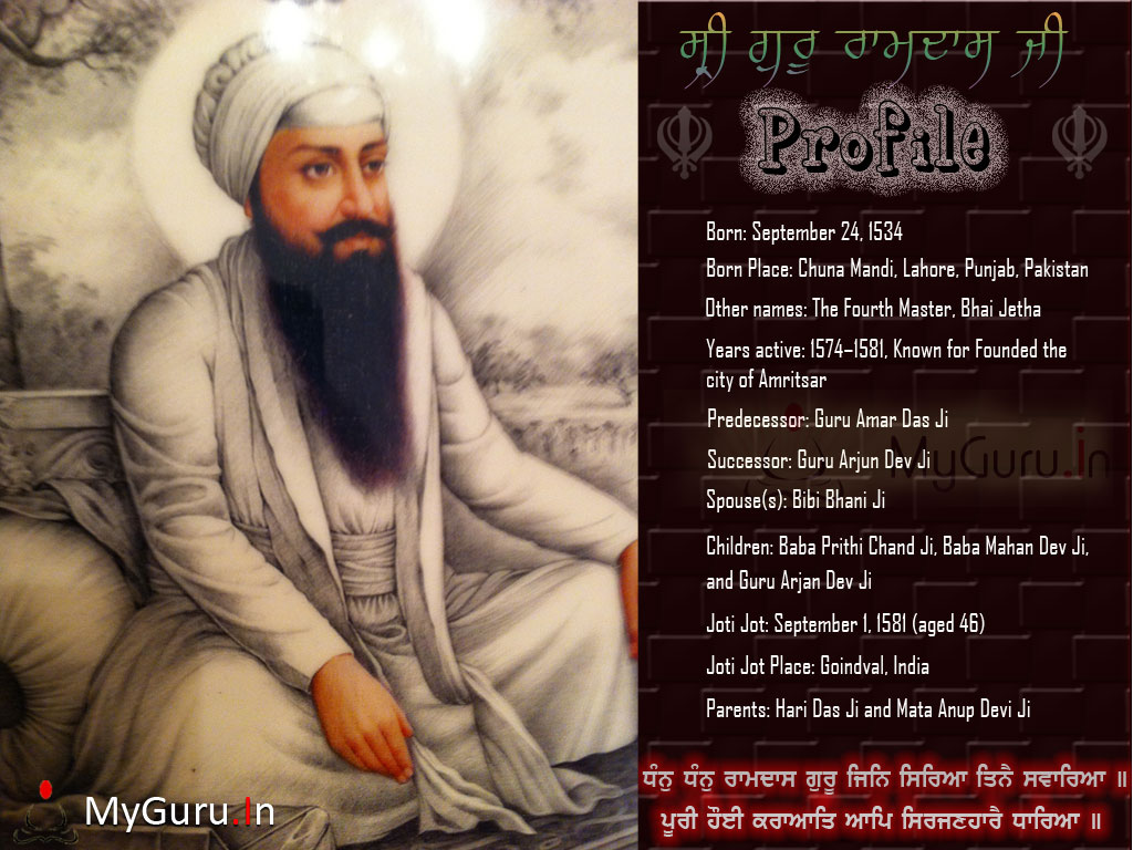Guru Ramdas Das Sahib Ji wallpapers, images of Guru Ramdas ...